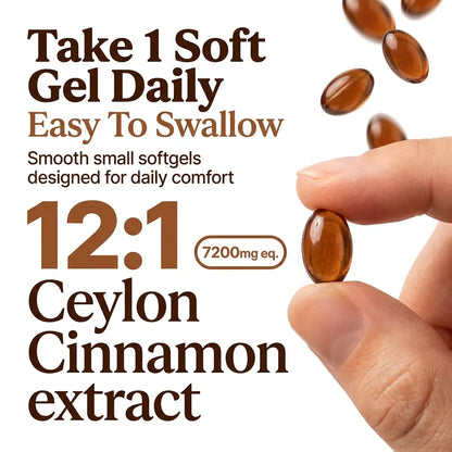 Ceylon Cinnamon 7200mg equivalent with MCT Oil